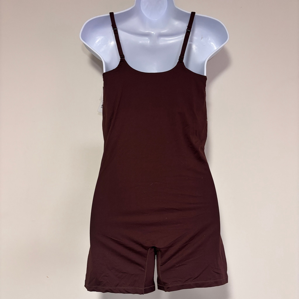 Gap GapBody Size Medium Dark Brown Super Stretch Shorty Bodysuit NWT - Picture 3 of 4